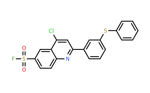 CAS 31242-01-0 | 4-Chloro-2-(3-(phenylthio)phenyl)quinoline-6-sulfonyl fluoride