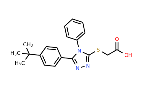 CAS 312522-54-6 | 2-{[5-(4-tert-butylphenyl)-4-phenyl-4H-1,2,4-triazol-3-yl]sulfanyl}acetic acid