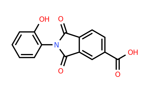 CAS 312746-96-6 | 2-(2-Hydroxyphenyl)-1,3-dioxoisoindoline-5-carboxylic acid