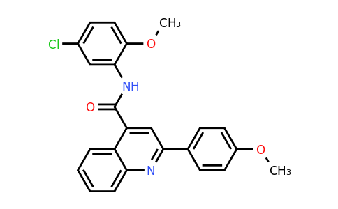 CAS 312920-43-7 | N-(5-Chloro-2-methoxyphenyl)-2-(4-methoxyphenyl)quinoline-4-carboxamide