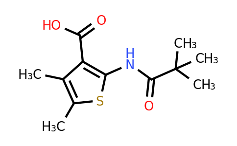 CAS 312940-43-5 | 2-(2,2-dimethylpropanamido)-4,5-dimethylthiophene-3-carboxylic acid