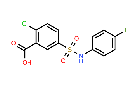 CAS 313225-61-5 | 2-chloro-5-[(4-fluorophenyl)sulfamoyl]benzoic acid