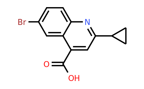 CAS 313241-16-6 | 6-Bromo-2-cyclopropylquinoline-4-carboxylic acid