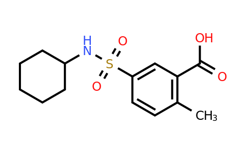 CAS 313346-41-7 | 5-(cyclohexylsulfamoyl)-2-methylbenzoic acid