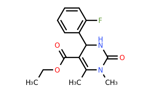 CAS 313391-66-1 | Ethyl 4-(2-fluorophenyl)-1,6-dimethyl-2-oxo-1,2,3,4-tetrahydropyrimidine-5-carboxylate