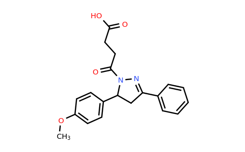 CAS 313404-87-4 | 4-[5-(4-methoxyphenyl)-3-phenyl-4,5-dihydro-1H-pyrazol-1-yl]-4-oxobutanoic acid