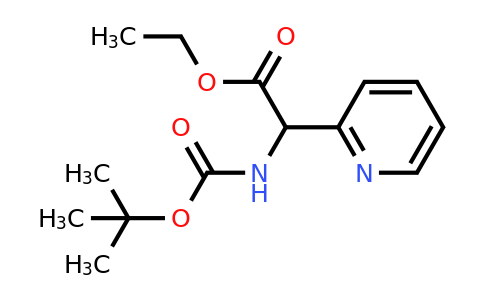 CAS 313490-90-3 | Ethyl [(tert-butoxycarbonyl)amino](pyridin-2-YL)acetate