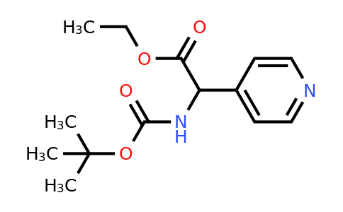 CAS 313490-99-2 | ethyl 2-(tert-butoxycarbonylamino)-2-(4-pyridyl)acetate
