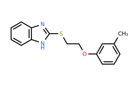CAS 313518-10-4 | 2-{[2-(3-methylphenoxy)ethyl]sulfanyl}-1H-1,3-benzodiazole