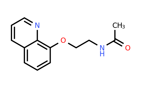 CAS 313961-43-2 | N-(2-(Quinolin-8-yloxy)ethyl)acetamide