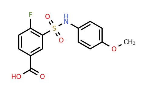 CAS 314043-67-9 | 4-fluoro-3-[(4-methoxyphenyl)sulfamoyl]benzoic acid