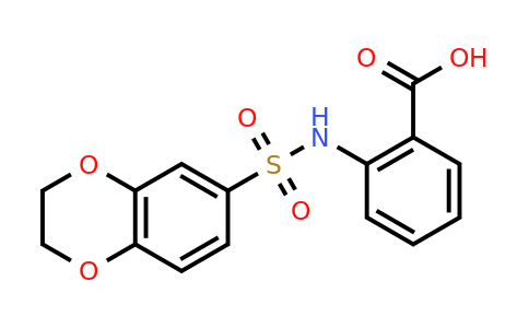 CAS 314260-32-7 | 2-(2,3-dihydro-1,4-benzodioxine-6-sulfonamido)benzoic acid