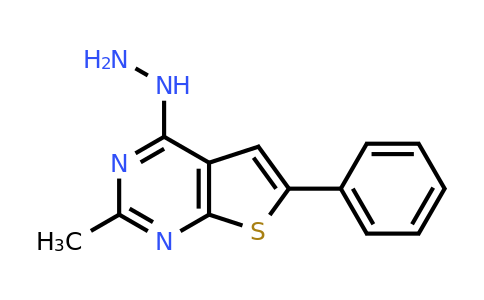 CAS 315685-00-8 | 4-hydrazinyl-2-methyl-6-phenylthieno[2,3-d]pyrimidine