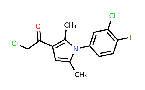 CAS 315710-83-9 | 2-Chloro-1-(1-(3-chloro-4-fluorophenyl)-2,5-dimethyl-1H-pyrrol-3-yl)ethanone