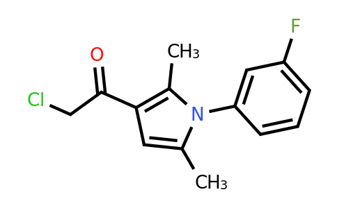 CAS 315710-85-1 | 2-Chloro-1-(1-(3-fluorophenyl)-2,5-dimethyl-1H-pyrrol-3-yl)ethanone