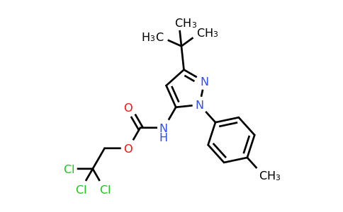 CAS 317806-87-4 | 2,2,2-Trichloroethyl (3-(tert-butyl)-1-(p-tolyl)-1H-pyrazol-5-yl)carbamate