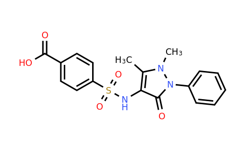 CAS 31816-70-3 | 4-[(1,5-dimethyl-3-oxo-2-phenyl-2,3-dihydro-1H-pyrazol-4-yl)sulfamoyl]benzoic acid