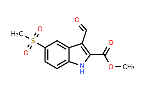 CAS 318292-56-7 | Methyl 3-formyl-5-methanesulfonyl-1H-indole-2-carboxylate