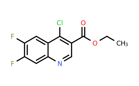 CAS 318685-01-7 | Ethyl 4-chloro-6,7-difluoroquinoline-3-carboxylate