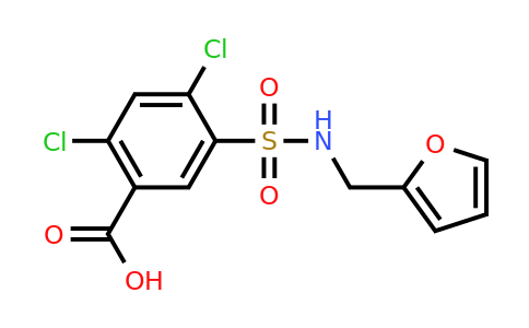 CAS 31914-90-6 | 2,4-dichloro-5-{[(furan-2-yl)methyl]sulfamoyl}benzoic acid