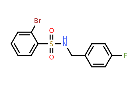 CAS 321705-40-2 | 2-Bromo-N-(4-fluorobenzyl)benzenesulfonamide