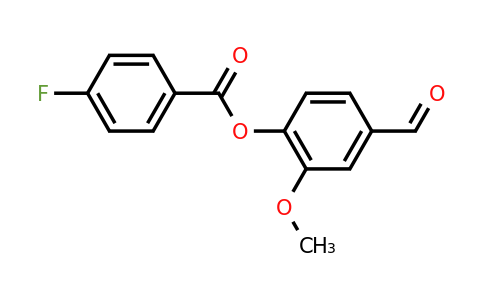 CAS 321726-13-0 | 4-formyl-2-methoxyphenyl 4-fluorobenzoate