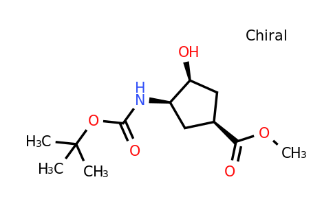 CAS 321744-14-3 | (1S,3R,4S)-Methyl 3-((tert-butoxycarbonyl)amino)-4-hydroxycyclopentanecarboxylate