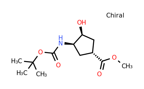 CAS 321744-17-6 | methyl (1R,3R,4S)-3-(tert-butoxycarbonylamino)-4-hydroxy-cyclopentanecarboxylate