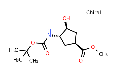 CAS 321744-19-8 | methyl (1S,3S,4S)-3-(tert-butoxycarbonylamino)-4-hydroxy-cyclopentanecarboxylate