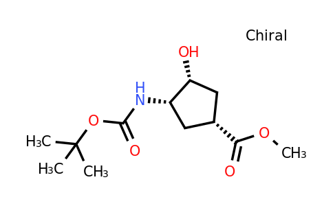 CAS 321744-23-4 | (1R,3S,4R)-Methyl 3-((tert-butoxycarbonyl)amino)-4-hydroxycyclopentanecarboxylate