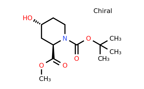CAS 321744-25-6 | (2R,4R)-1-tert-Butyl 2-methyl 4-hydroxypiperidine-1,2-dicarboxylate