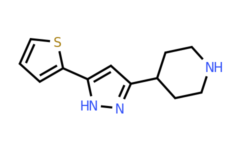 CAS 321848-28-6 | 4-(5-(Thiophen-2-yl)-1H-pyrazol-3-yl)piperidine