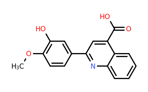 CAS 32366-62-4 | 2-(3-Hydroxy-4-methoxyphenyl)quinoline-4-carboxylic acid