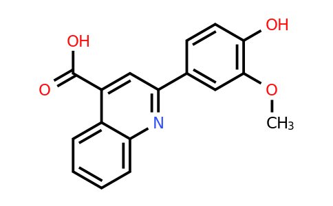 CAS 32366-63-5 | 2-(4-Hydroxy-3-methoxyphenyl)quinoline-4-carboxylic acid