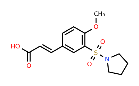 CAS 324779-72-8 | (2E)-3-[4-Methoxy-3-(pyrrolidin-1-ylsulfonyl)phenyl]acrylic acid