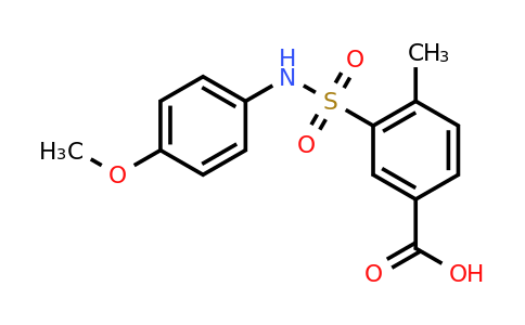 CAS 325721-47-9 | 3-[(4-methoxyphenyl)sulfamoyl]-4-methylbenzoic acid
