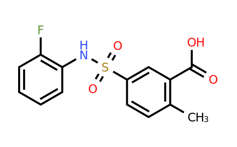 CAS 325721-57-1 | 5-[(2-fluorophenyl)sulfamoyl]-2-methylbenzoic acid