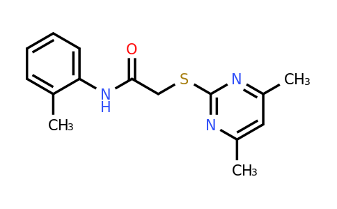 CAS 325832-08-4 | 2-((4,6-Dimethylpyrimidin-2-yl)thio)-N-(o-tolyl)acetamide
