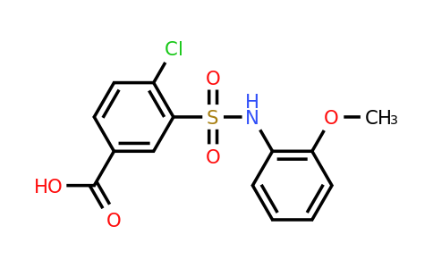 CAS 325832-92-6 | 4-chloro-3-[(2-methoxyphenyl)sulfamoyl]benzoic acid