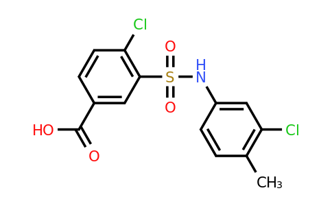 CAS 326023-00-1 | 4-chloro-3-[(3-chloro-4-methylphenyl)sulfamoyl]benzoic acid