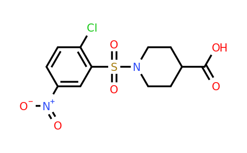CAS 326608-91-7 | 1-(2-chloro-5-nitrobenzenesulfonyl)piperidine-4-carboxylic acid