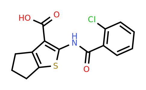 CAS 326611-23-8 | 2-(2-chlorobenzamido)-4H,5H,6H-cyclopenta[b]thiophene-3-carboxylic acid