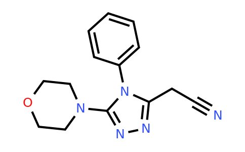 CAS 326615-14-9 | 2-[5-(morpholin-4-yl)-4-phenyl-4H-1,2,4-triazol-3-yl]acetonitrile