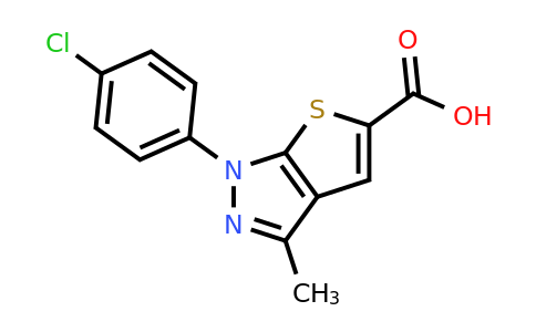 CAS 326618-92-2 | 1-(4-chlorophenyl)-3-methyl-1H-thieno[2,3-c]pyrazole-5-carboxylic acid