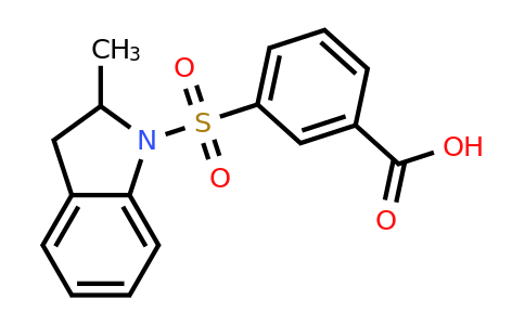CAS 326619-13-0 | 3-[(2-methyl-2,3-dihydro-1H-indol-1-yl)sulfonyl]benzoic acid
