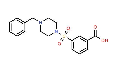 CAS 327072-92-4 | 3-[(4-benzylpiperazin-1-yl)sulfonyl]benzoic acid