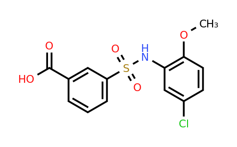 CAS 327072-94-6 | 3-[(5-chloro-2-methoxyphenyl)sulfamoyl]benzoic acid