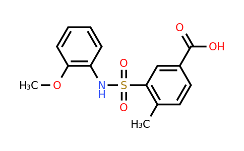 CAS 327072-98-0 | 3-[(2-methoxyphenyl)sulfamoyl]-4-methylbenzoic acid