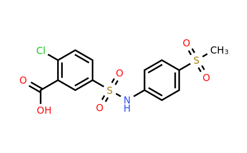 CAS 327079-55-0 | 2-chloro-5-[(4-methanesulfonylphenyl)sulfamoyl]benzoic acid