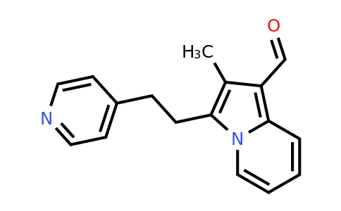 CAS 327085-93-8 | 2-methyl-3-[2-(pyridin-4-yl)ethyl]indolizine-1-carbaldehyde